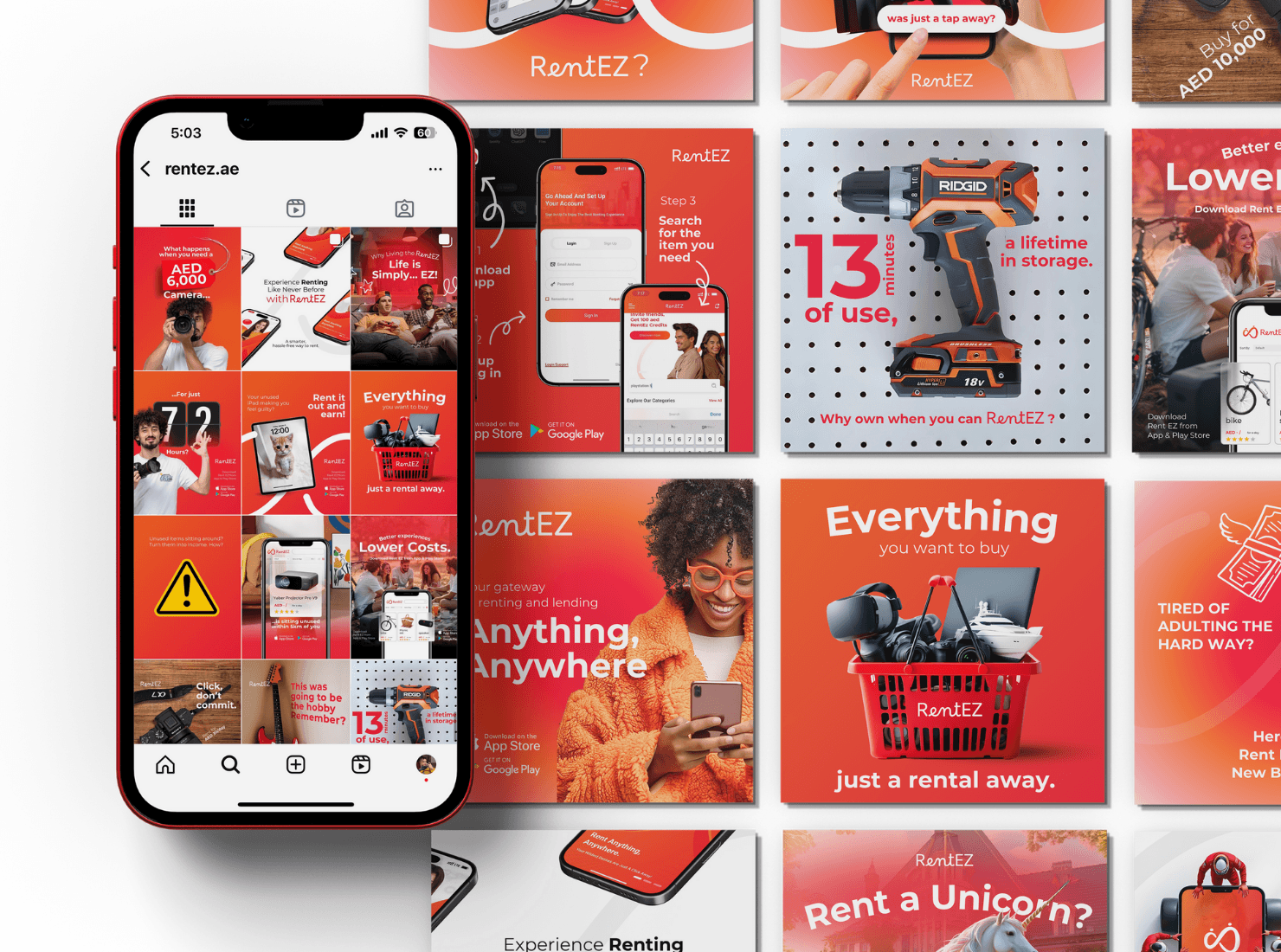 RentEZ Social Media Design