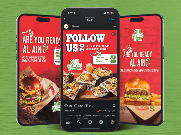 Chili's UAE Social Media Campaign