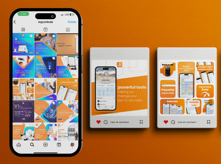 Jumbula App Social Media Design