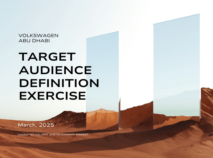 Volkswagen Abu Dhabi - Audience Strategy