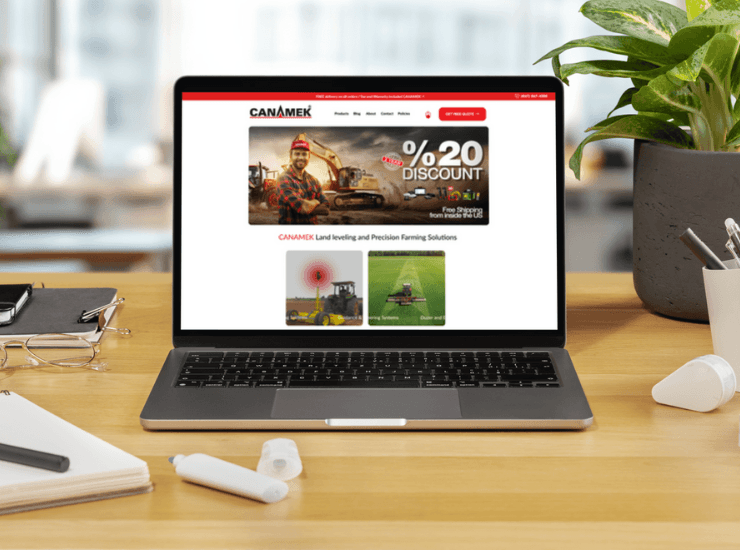 CANAMEK – Land Leveling & Precision Farming Website