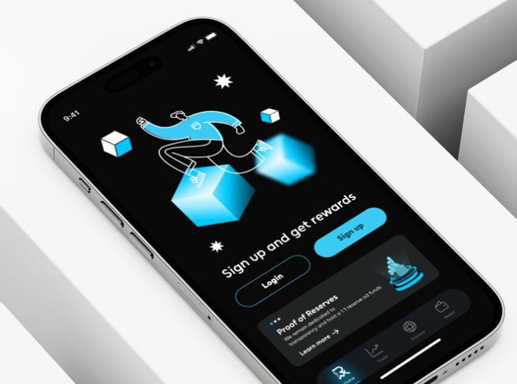 RcoinX – Modern Mobile Trading App