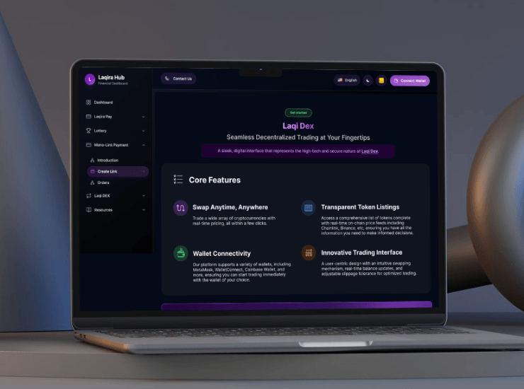 Laqira hub – Decentralized Trading Dashboard